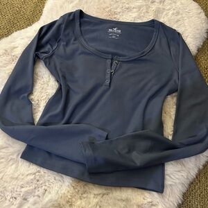Blue Hollister Long Sleeve Top